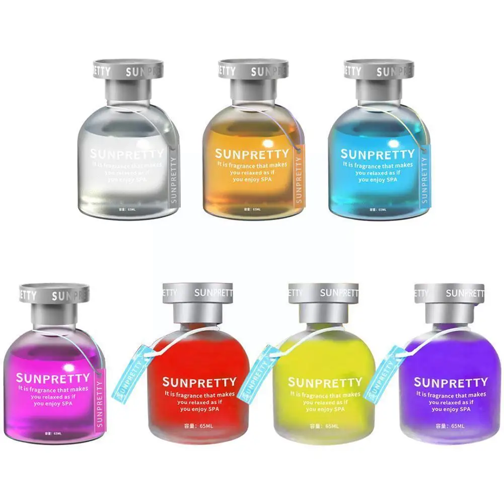 

65ML Car Freshener Essential Oil Aromatherapy 7 Kinds Car Interior Glass Fragrance Crown Car Decor Ornament To Diffuser Cho S8Z4