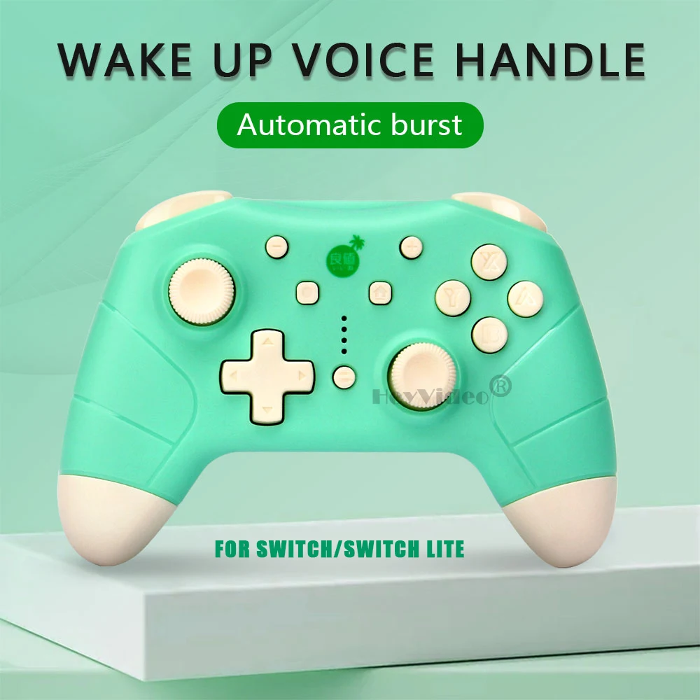 

2021 Wireless Bluetooth-compatible Gamepad for Nintendo Switch Controller Game Joystick with Voice Wake Function Dropshipping