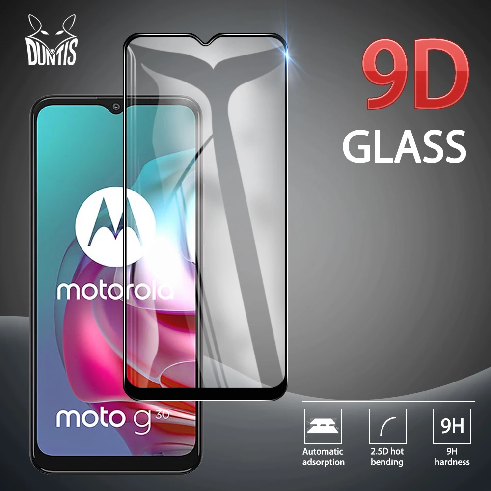 

New 9D Tempered Glass For Motorola Moto G10 / G9 / G8 Power Full Cover Screen Protector tempered glass For Moto G30 glass film