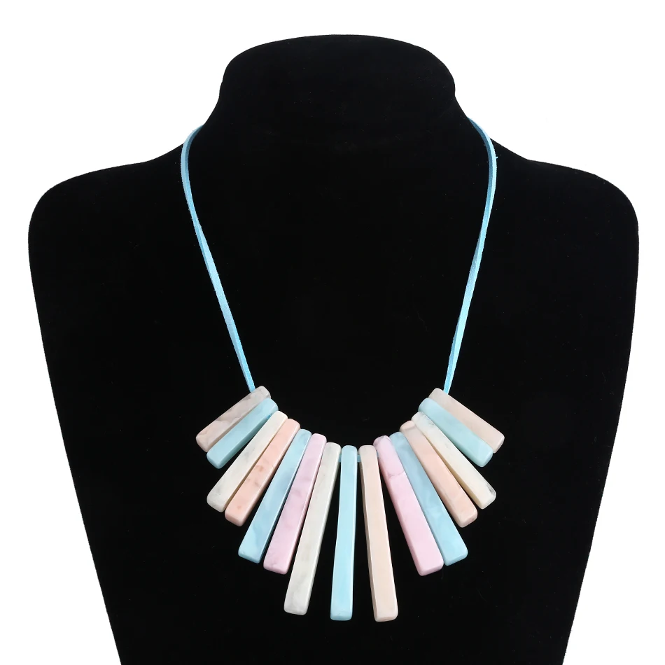 Match-Right Women Trendy Korean Velvet Chain Statement Necklace with Stone For Women Jewelry YJZ-8074