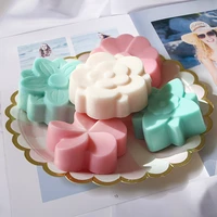 6 cavity tulip sope making mold supplies for diy soap making flower shape mold fondant cake chocolate mold soap forms