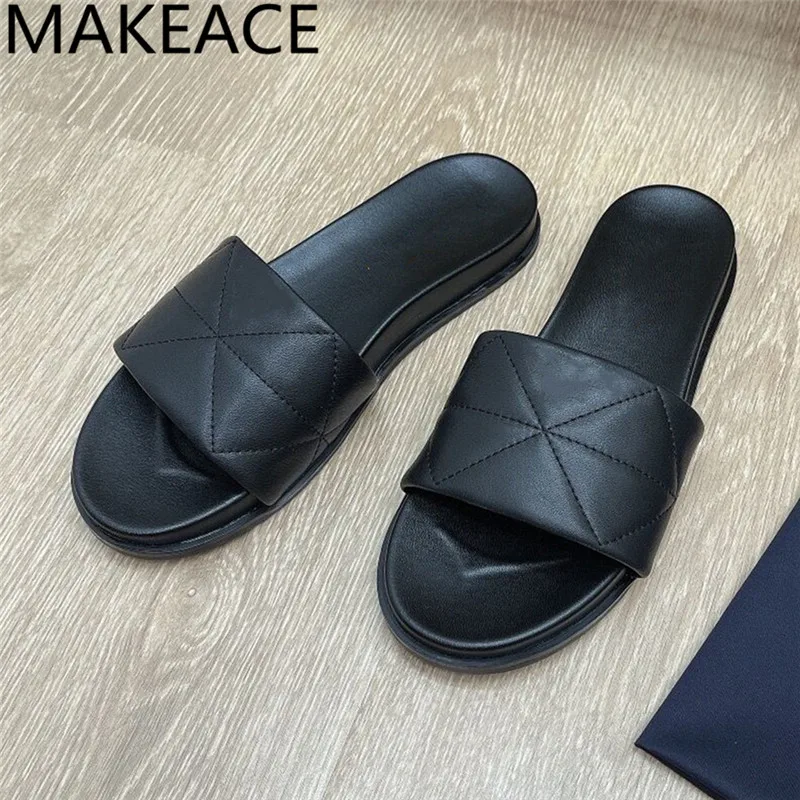 

Женские босоножки и шлепанцы из овечьей кожи, на платформе