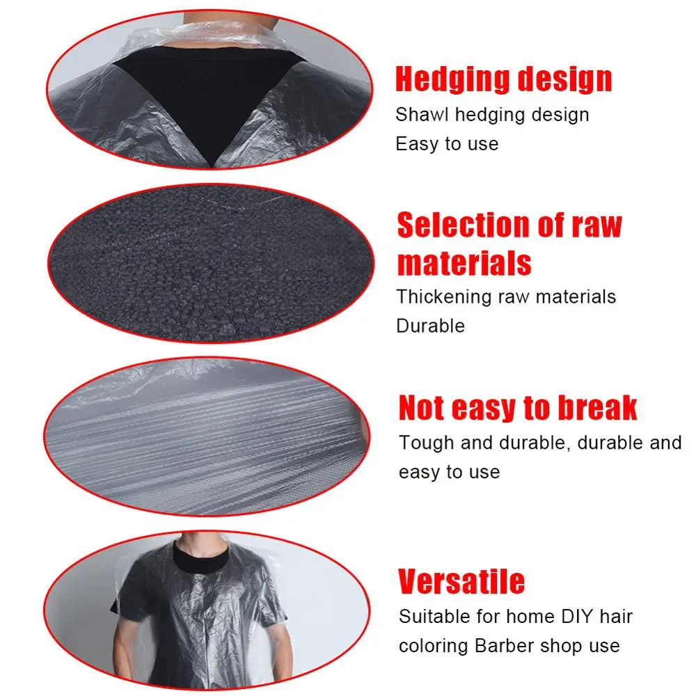 100 шт. одноразовые окрашивание волос парикмахерское ткань длинные