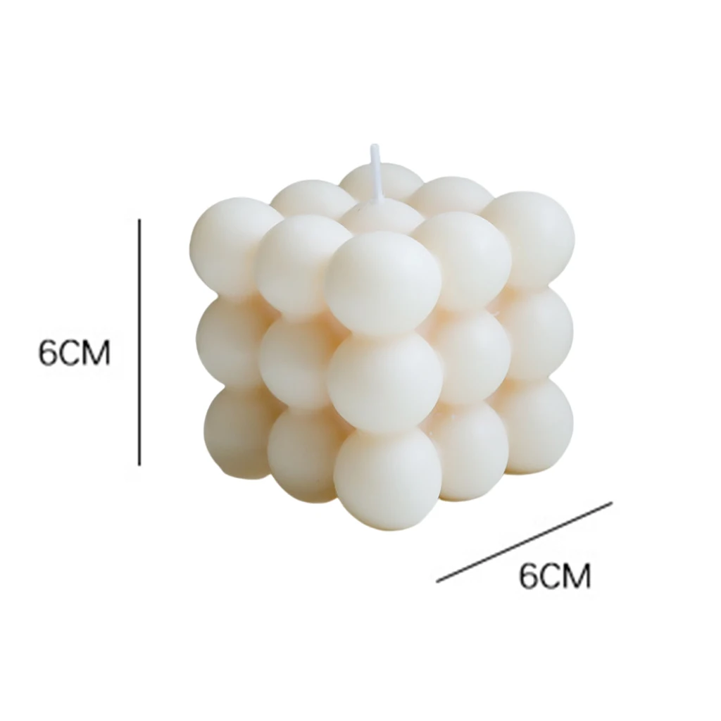 

Geometry Cube Candle Soy Wax Small Scented Romantic Gift Decor Photo Props