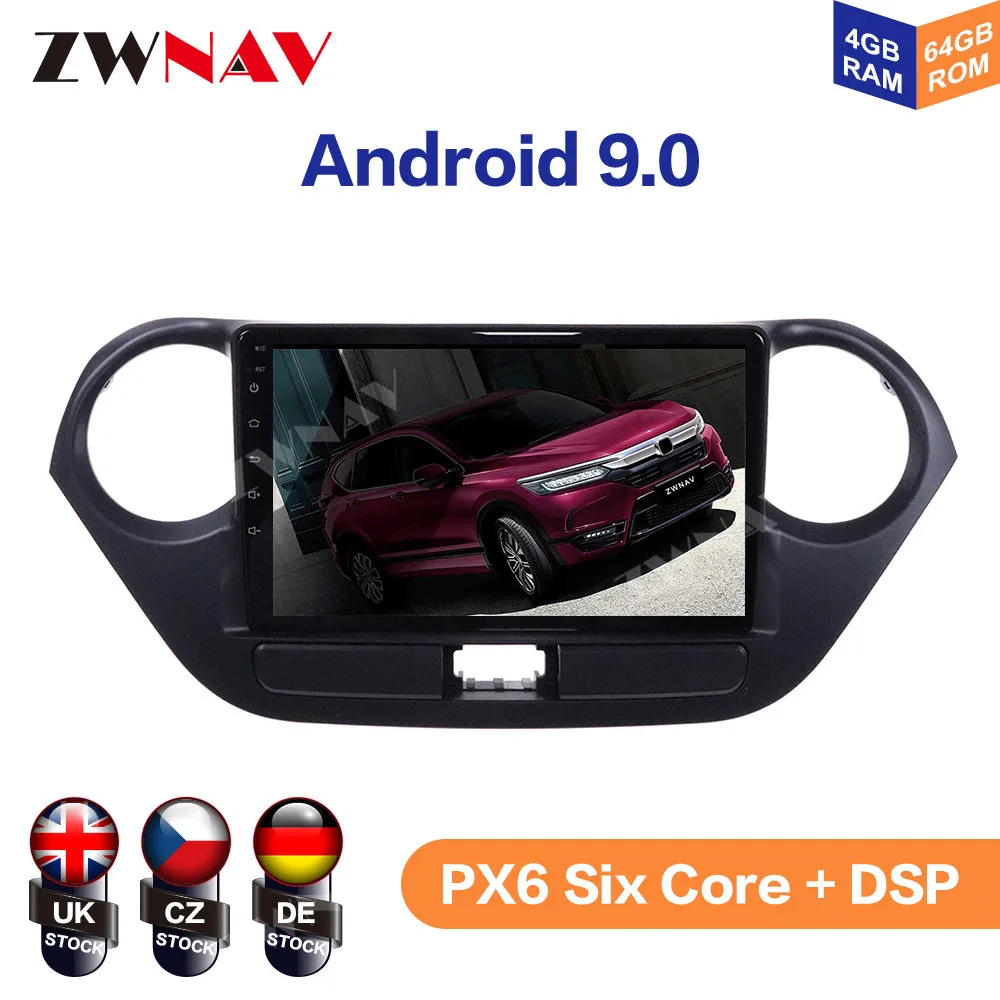 

Android 9 4+64G For Hyundai I10 2013 2014 2015 2016 IPS HD Screen Radio Car Multimedia Player GPS Navigation Audio Video