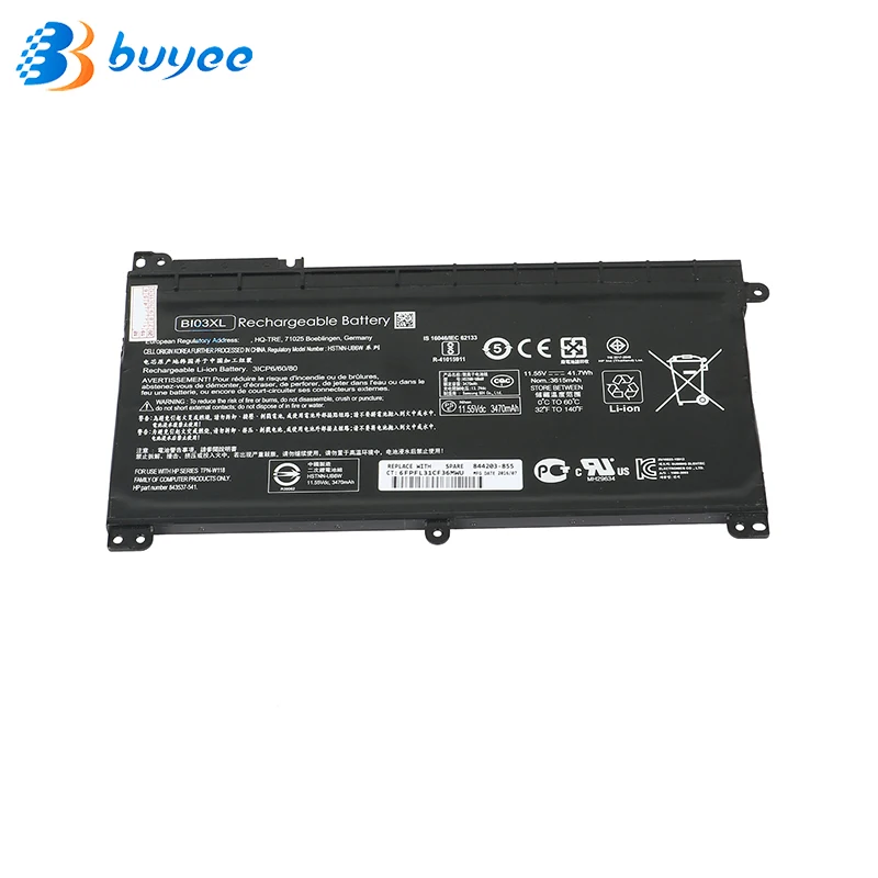 Оригинальный аккумулятор BI03XL для HP Pavilion X360 13-U100TU U113TU U169TU HSTNN-UB6W Stream 14-AX010wm 14-AX020wm -