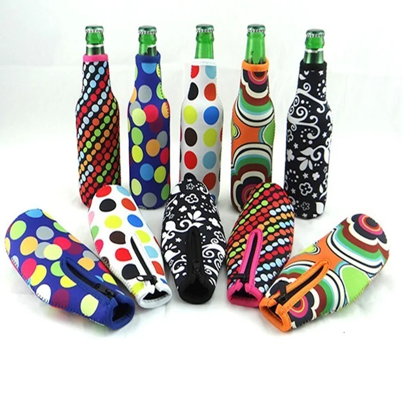 1 шт. 330 мл охладитель для пивных бутылок рукав неопрен молния сшитый