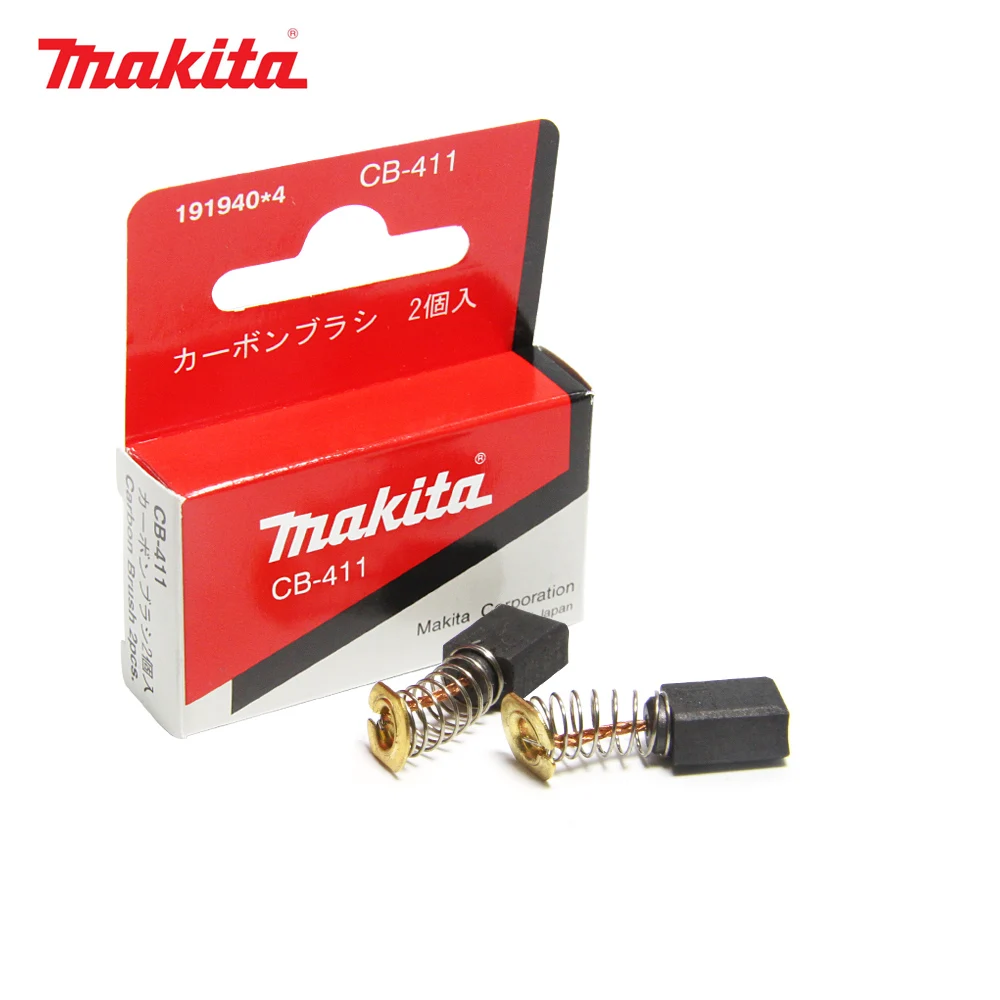 

Оригинальные карбоновые щетки Makita CB411, запчасти для угольного электродвигателя 6x9x13,5 мм для электродвигателей 3708 3901 6830