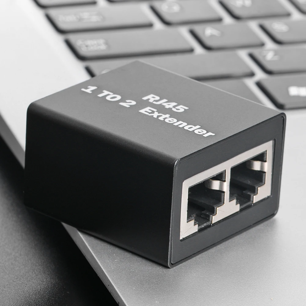 

Ethernet Network Adapter Cable Connector Ports Coupler 1 To 2 Way RJ45 Extender for Household Computer Safety Parts