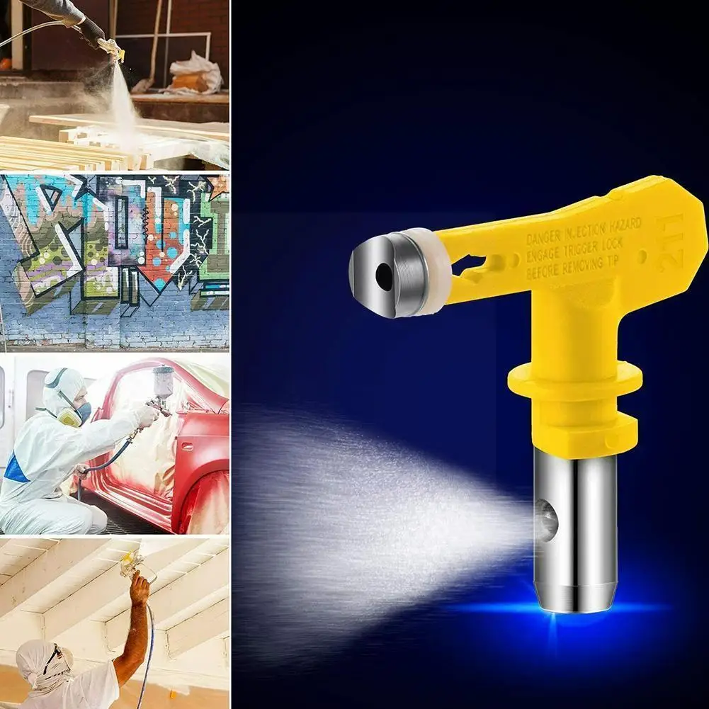 

Пистолет-распылитель для краски без воздуха, насадка из вольфрама, распылитель из вольфрамовой стали, желтая реверсивная насадка, инструме...