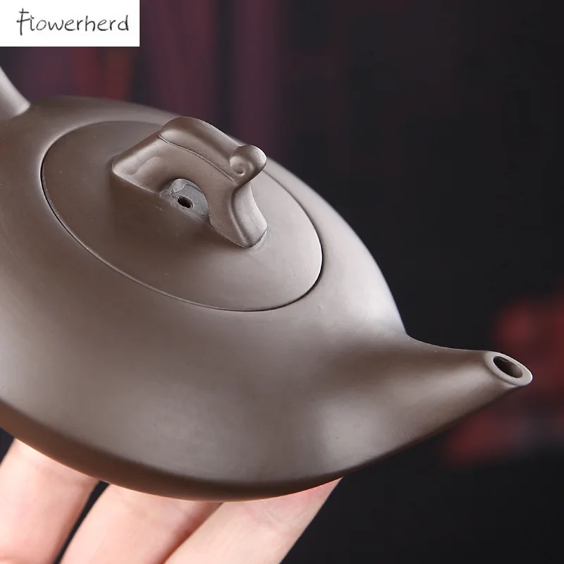 Фиолетовый Глиняный чайный горшок столовая посуда набор для дома и офиса чайник