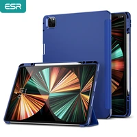 esr for ipad pro 12 9 case for ipad pro 11 case 2020 with pencil holder stand flexible back protective for ipad pro case 2021