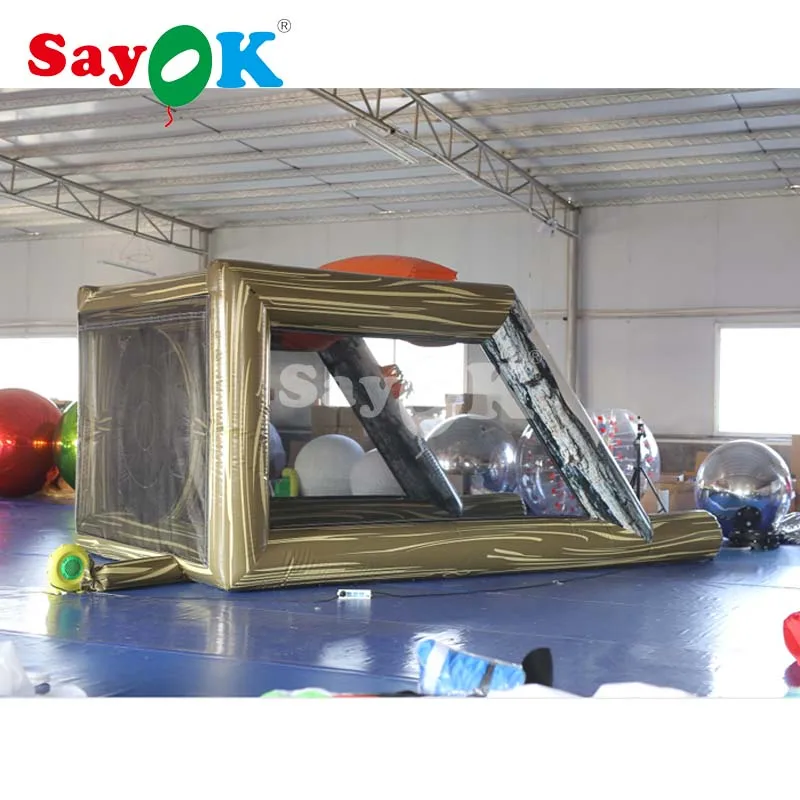 Sayok 2,6 м(8.53ft) надувной топор бросание игра надувной футбол стрельба доска с воздуходувкой и топорами