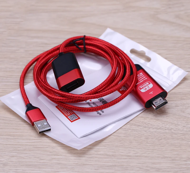 USB Женский Беспроводной Wi Fi 2 в 1 HDTV HD Кабель адаптер для дисплея видео iPhone Samsung XiaoMi