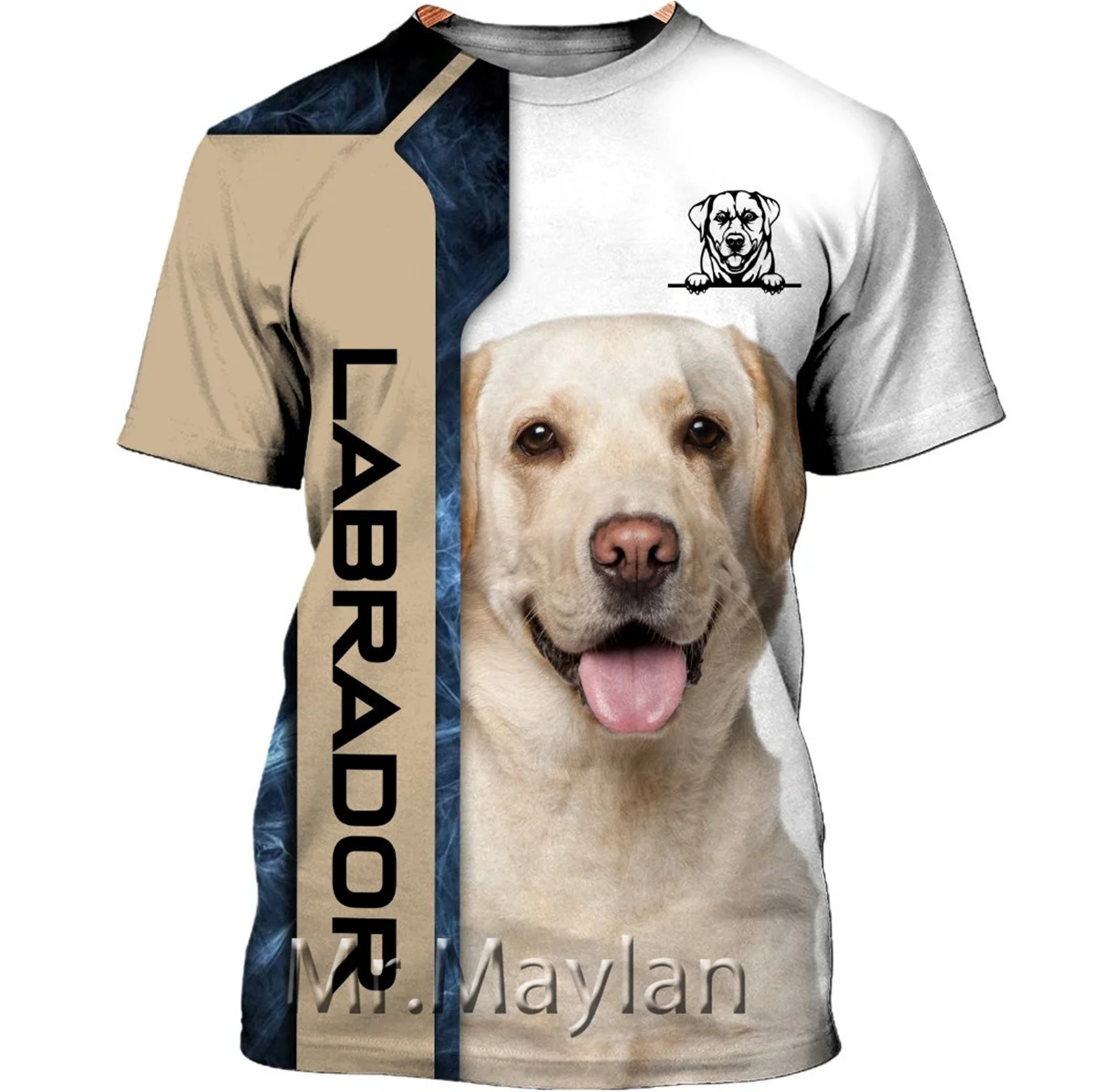 

Футболка спортивная с коротким рукавом и 3D-принтом, унисекс