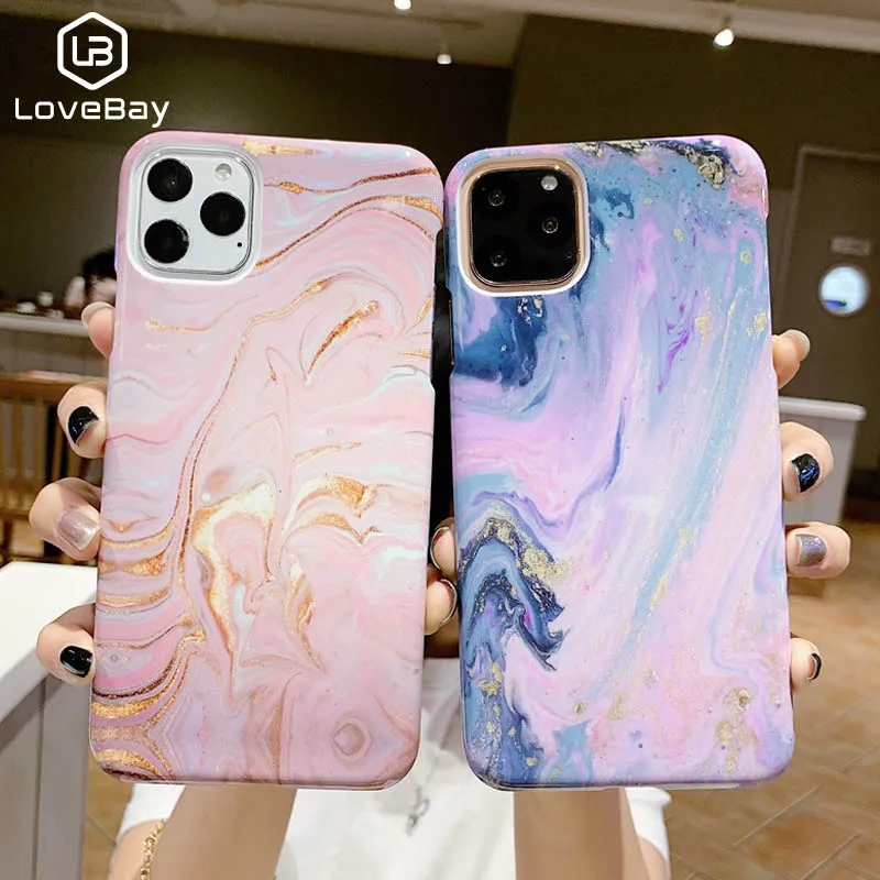 Lovebay противоударный крутой мраморный чехол для телефона iPhone X 11Pro XR XS Max 11 7 8 Plus