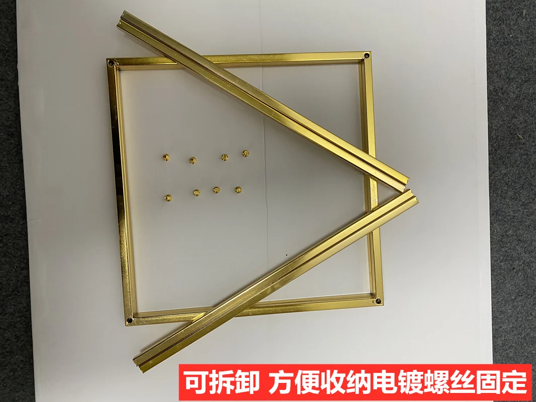 Свадебная АРКА позолоченная Геометрическая подставка с цветами украшение для