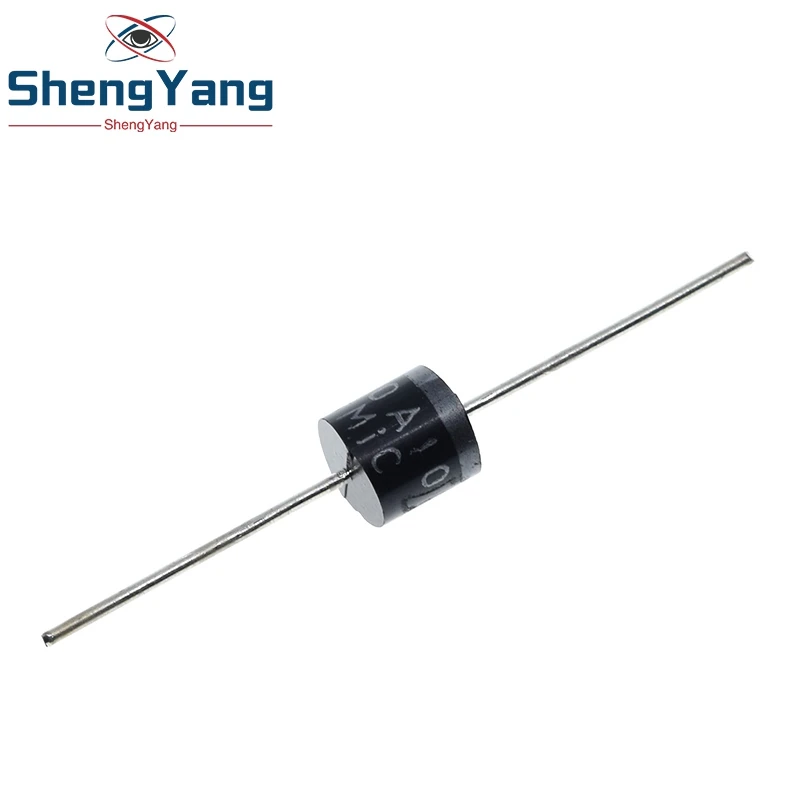 10 шт электрическая осевой выпрямительный диод 10A10 R-6 DIP 10A 1000V 10a10 | Электронные