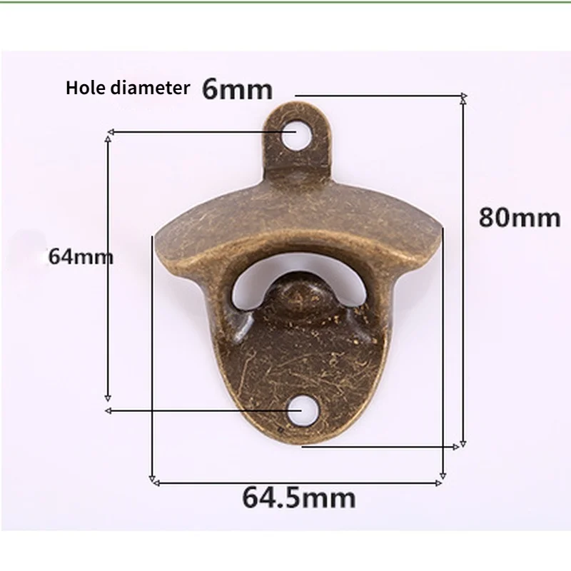

10/5 Pack Retro Vintage Bottle Opener with Mounting Screws Wall Mounted 4 Colors Rustic Beer Opener Set for Kitchen Cafe Bars