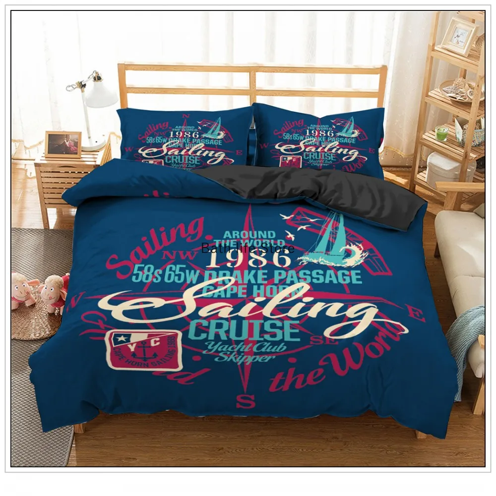 Комплект мягкого постельного белья в европейском стиле с рисунком черепа 3d