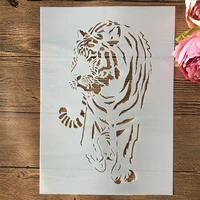 a4 29cm tiger diy layering stencils wall painting scrapbook coloring embossing album decorative template