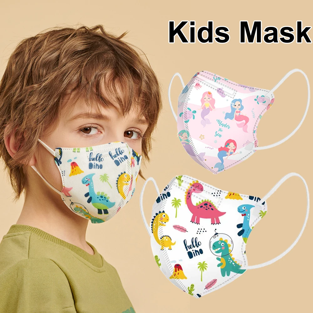 20PCS Kids N95 Masks n95mask 4 Layer 3D Printed Cartoon kn95 Dust Mask ffp2mask Breathable Children FPP2 mascarillas niños | Красота и