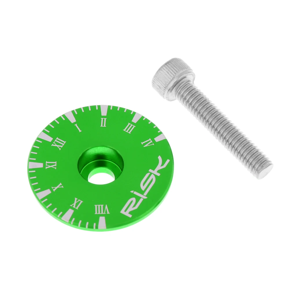 Green Clock Велосипедная дорога горный велосипед 1-1/8 дюймов Крышка для гарнитуры - Цвет: Green Clock