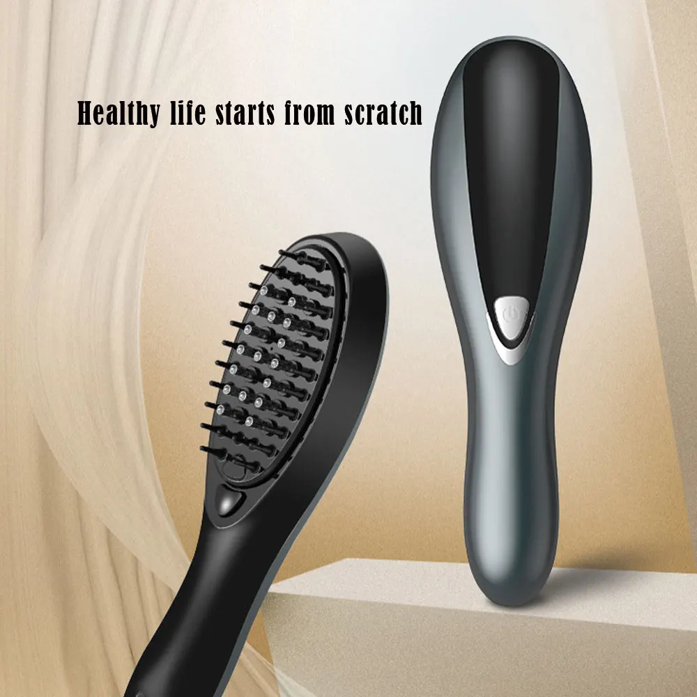 

1 Pc Massage Comb Multi-function Vibration Stimulating Hair Regeneration Comb Can Be Introduced Into Essential Oil Scalp Massage