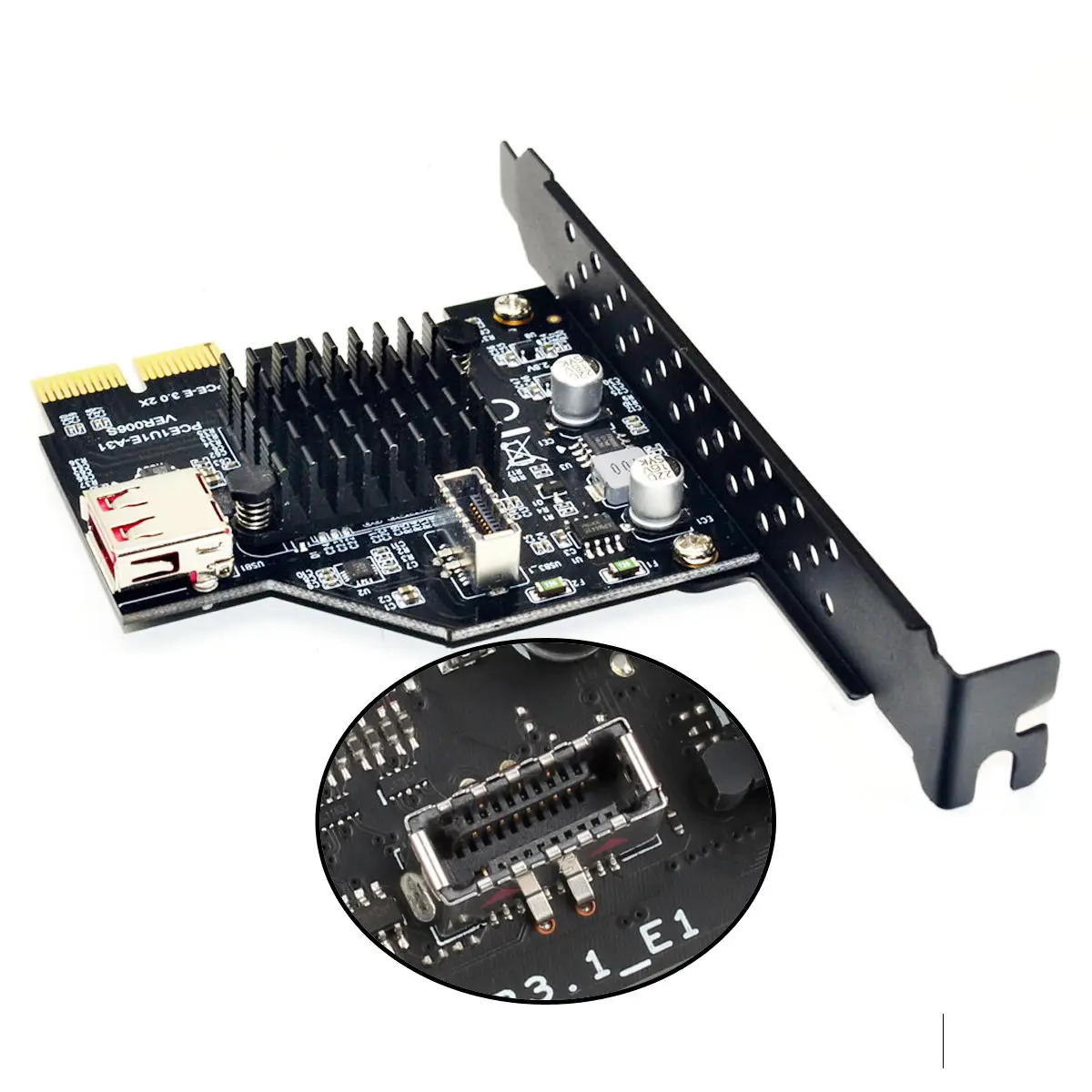 

Cablecc USB 3,1 USB 2,0 Pcie Pci Express адаптер карты расширения Pci-e Разъем передней панели для материнской платы