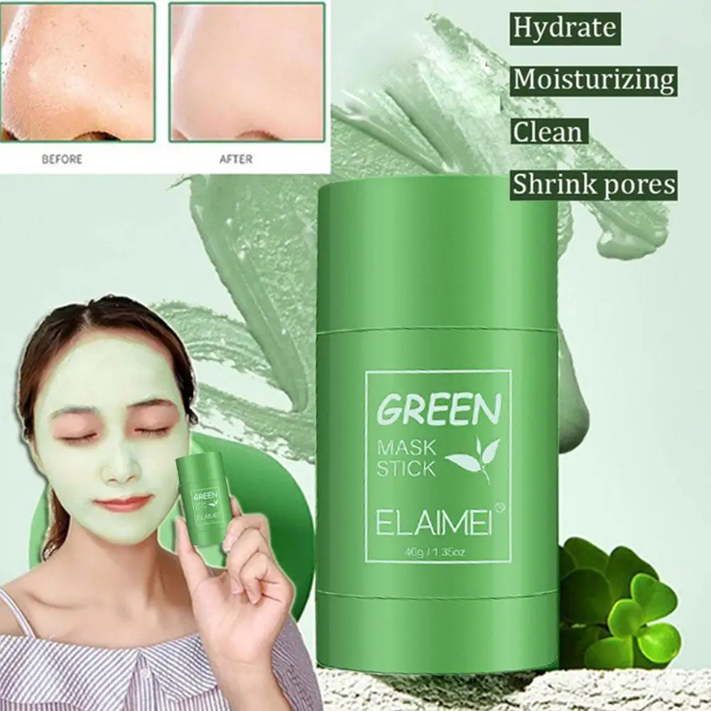 40 г глубокого очищения масла Управление грязевая маска палка мазком Тип Зелёный