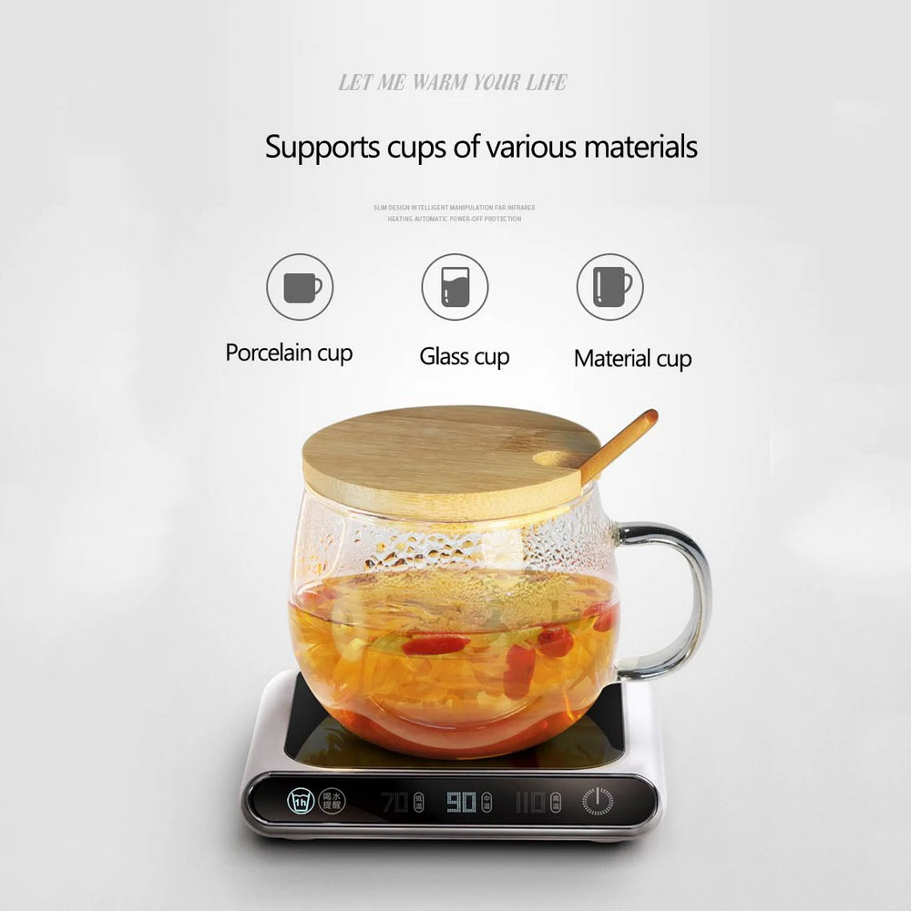 USB Водонепроницаемый сенсорный нагреватель чашки кофе обогреватель Мини