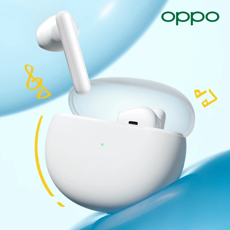 

Original OPPO Enco Air TWS True Wireless Semi-in-ear Bluetooth Headset Noise Reduction Long Battery OPPO Find X3 Pro Reno 4 Pro