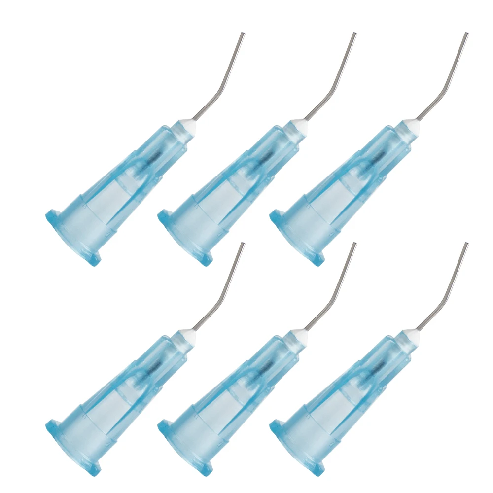 100 шт. 25 калибр предварительно изогнутые наконечники потока иглы дозирования