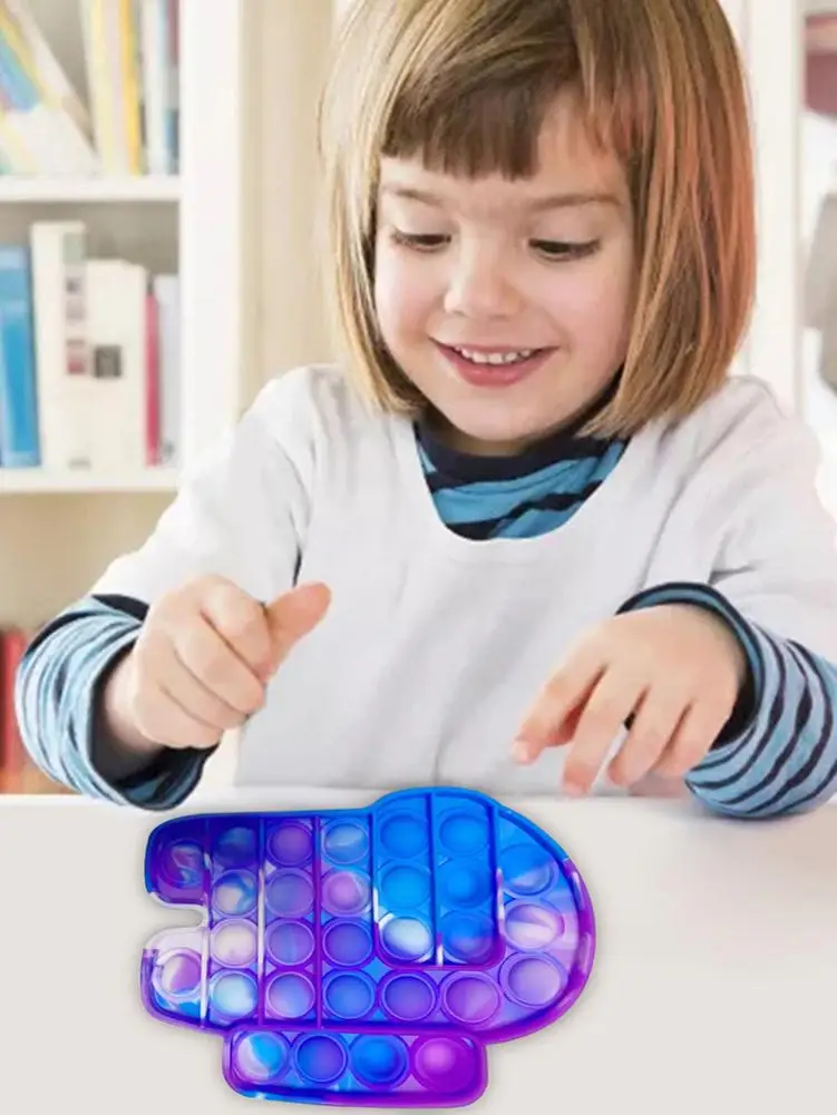 

Pops It Fidget Toy Stress Relief Bubble Sensory Toy Squeeze Bubble Anti Stress Toys Stress Relief Toys Suitable For Adults Kids