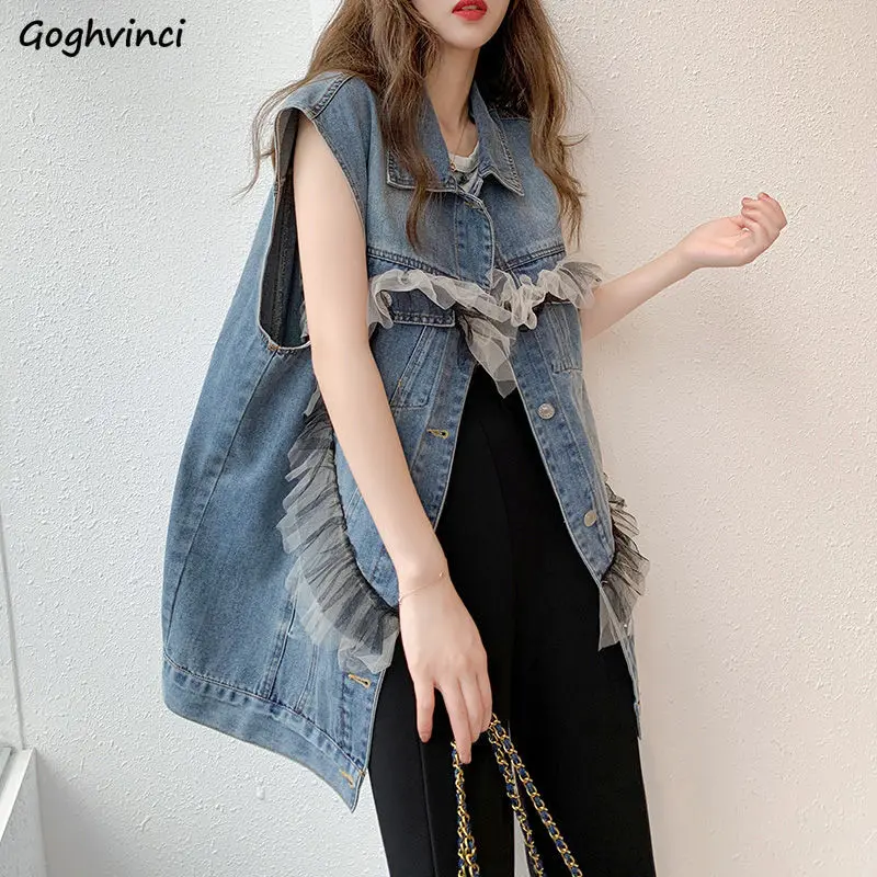 

Жилеты женские летние милые новые модные в стиле Ins в стиле ольччан для отдыха Лоскутные мягкие однобортные повседневные шикарные подростк...