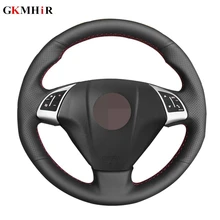 Black Artificial Leather Hand-stitched Car Steering Wheel Cover for Fiat Bravo 2007-2015 Doblo 2010-2015 Opel Combo 2012