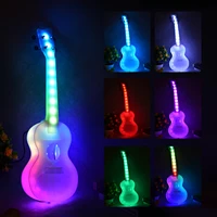 solo su 30 23 inch concert ukulele colorful led lighting smart ukelele uke carbon strings with gig bag usb charging cable