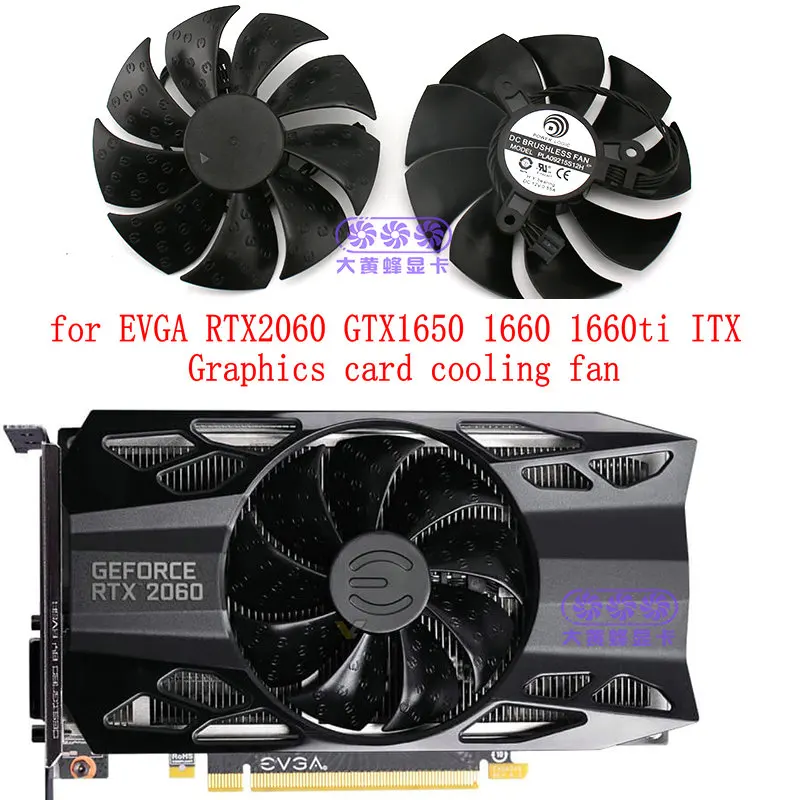 Оригинальный Для EVGA RTX2060 GTX1650 1660 1660ti ITX Графика видеокарта вентилятор охлаждения