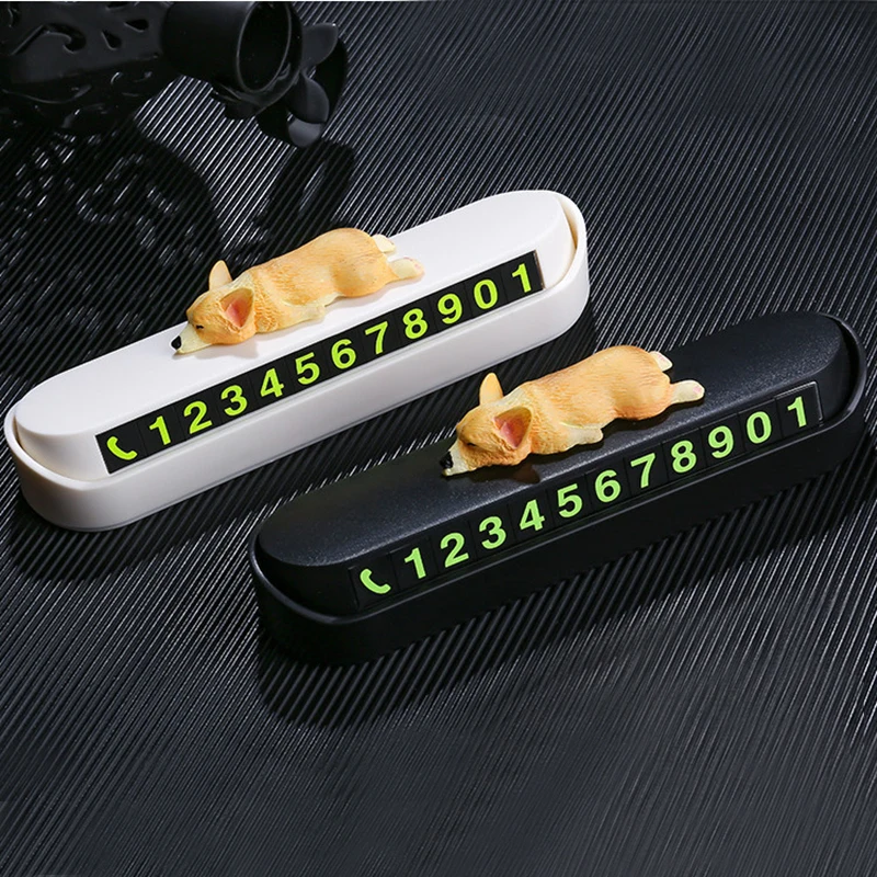 Светящийся портативный скрытый милый знак остановки собаки Временная