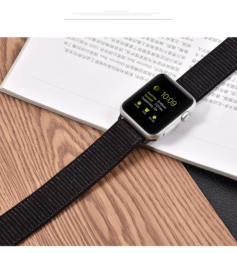 Nylon band For correa Apple Watch 44mm 40mm 42mm 38mm Straps smartwatch iWatch belt For bracelet apple watch  Serie 5 3 4 SE 6