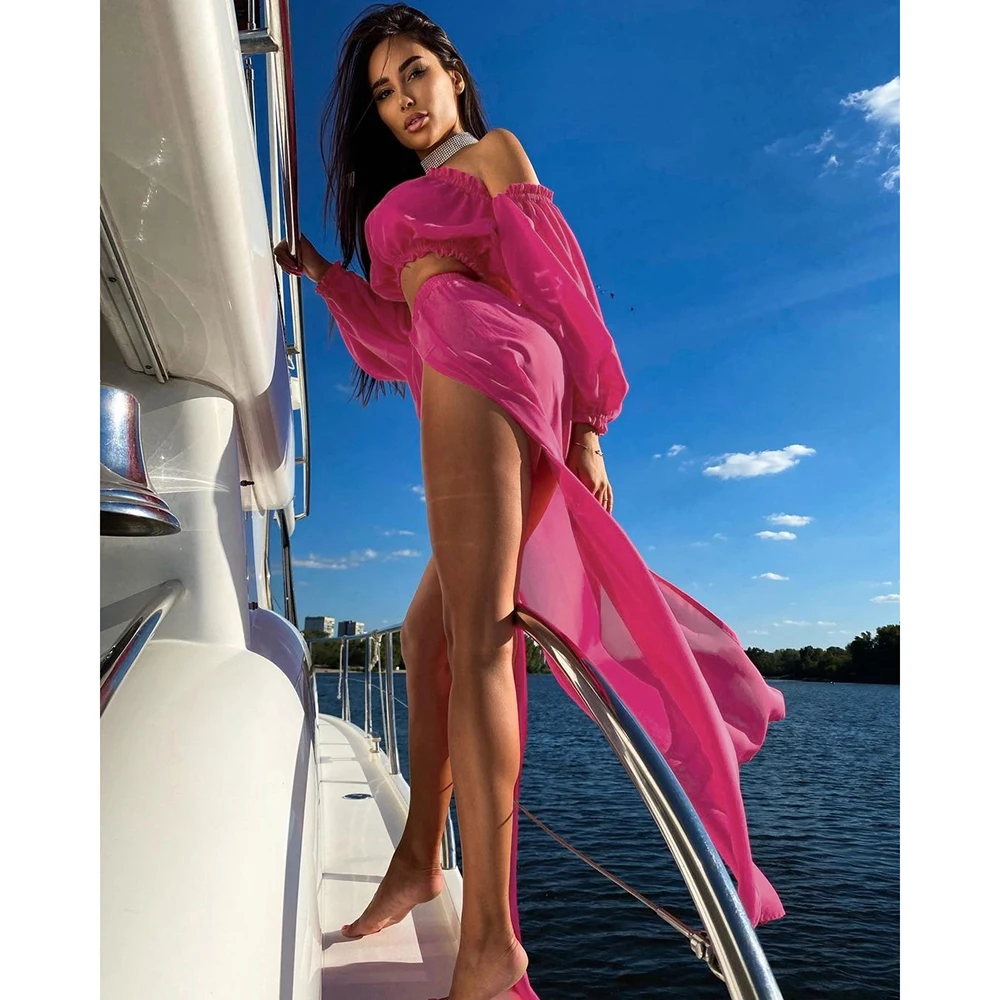 

Women Sexy Solid Mesh Bikini Beach Cover-up Swimsuit Covers up Bathing Suit Summer Beach Wear Swimwear Beach Dress Tunic Robe