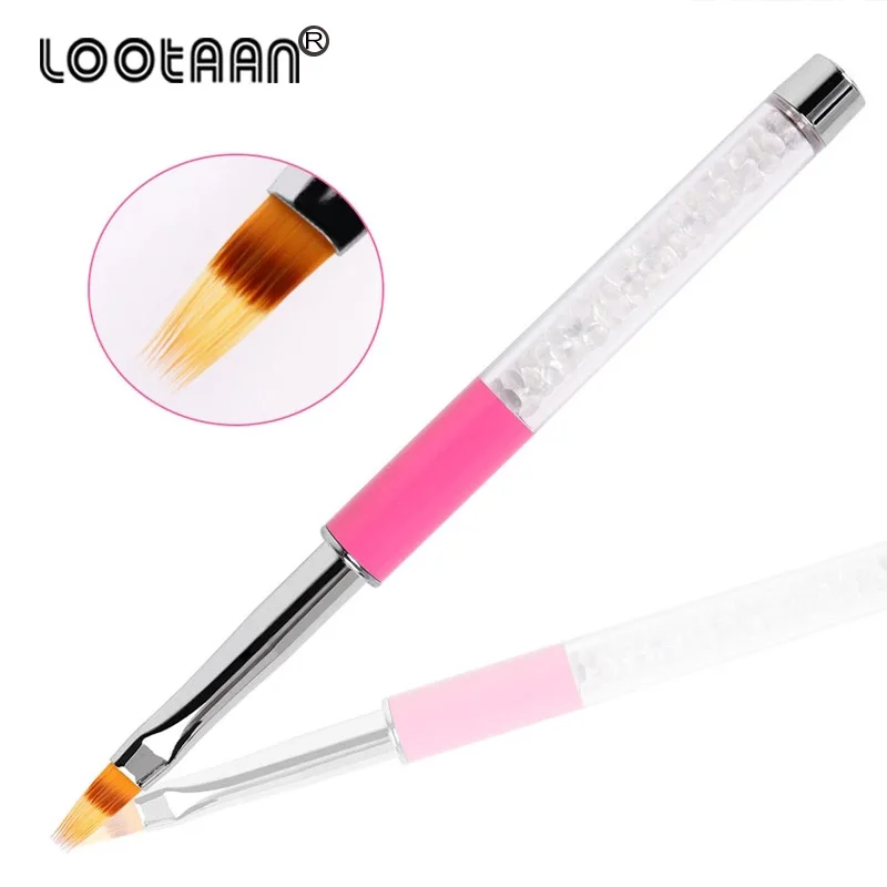 Lootaan 1pc Красный лак для ногтей эффектом деграде (переход от темного к щетка