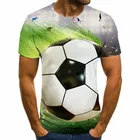 Новинка 2020, футболка с 3D принтом для футбола, крутая Мужская Летняя мужская футболка, повседневная мужская футболка для футбола