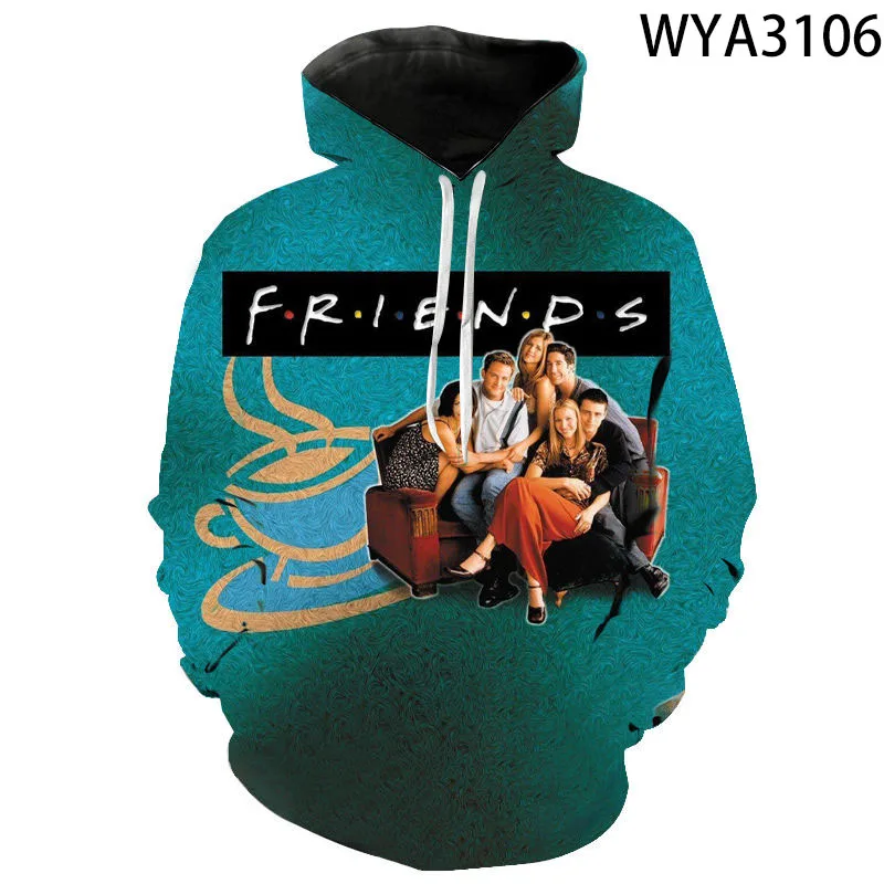 

2020 New 3D Print Friends Hoodies Men Women Children Harajuku Autumn Sweatshirts Funny Friends Tv Show Casual Cool Pullover