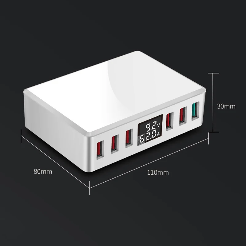 Быстрое зарядное устройство QC 3 0 USB с 6 портами адаптер питания настенное