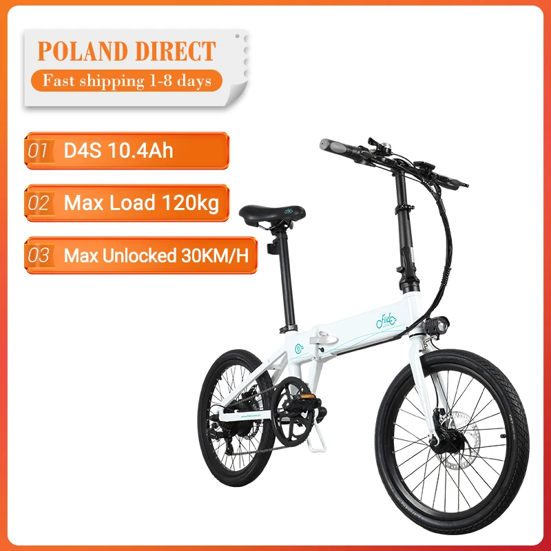 

[EU US Direct] FIIDO D4S 10.4Ah 36V 250W 20 Inches Folding Fat Ebike Moped Bicycle 25km/h Top Speed 80KM Mileage Electric Bike