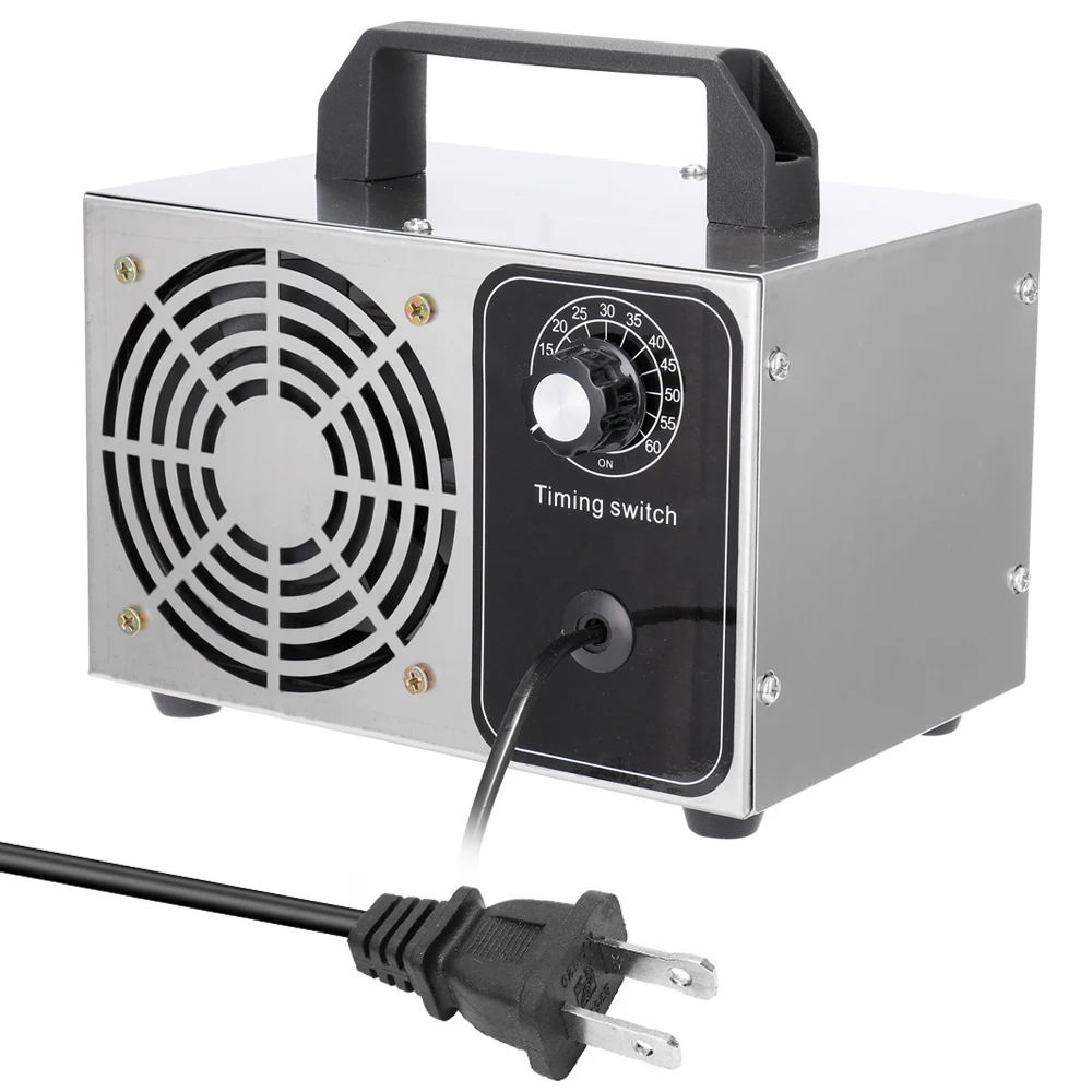 

24g/h 220V Portable Ozone Generator Machine Air Filter Purifier Fan For Home Car Formaldehyde