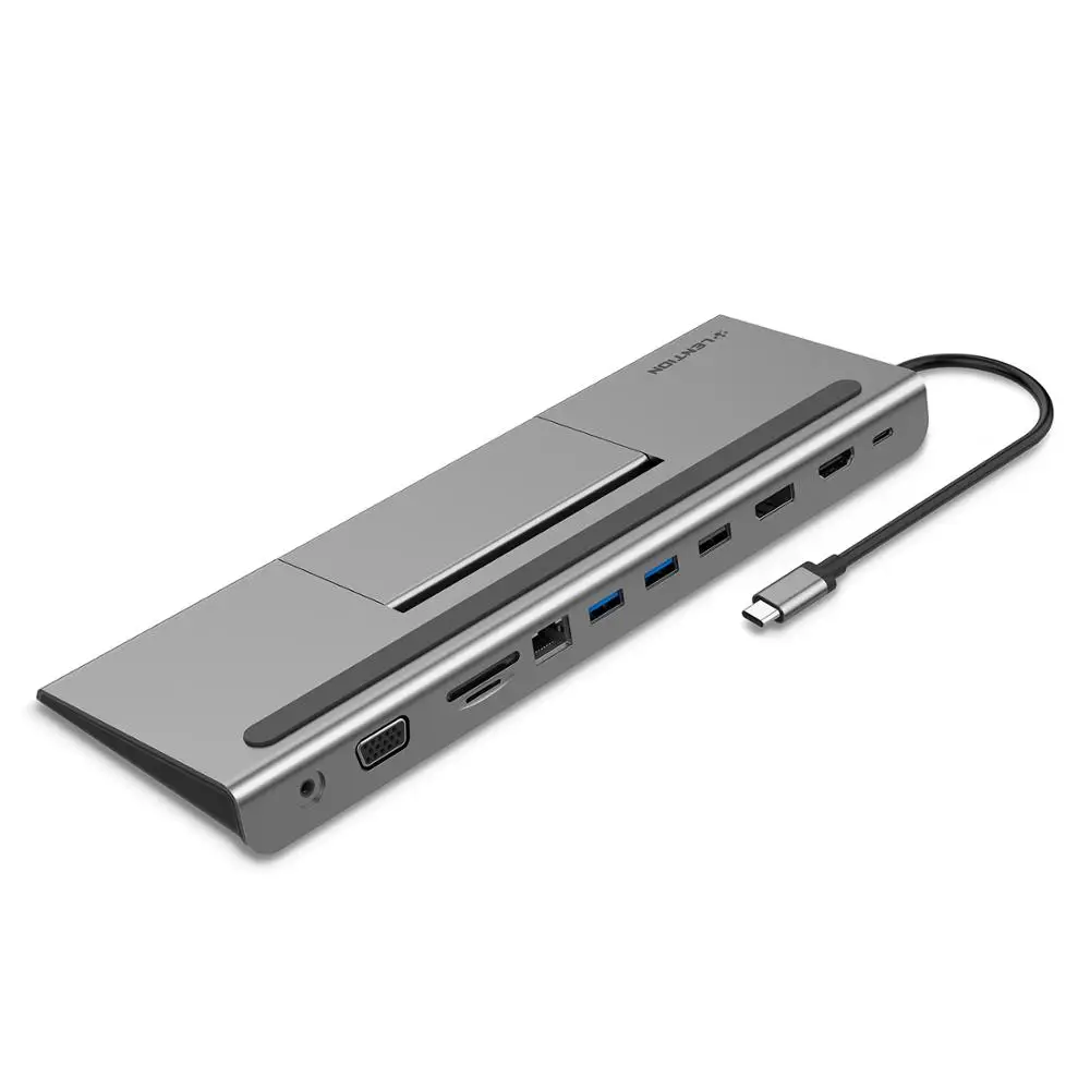 Док-станция USB C 100 Вт PD 4K HDMI/DisplayPort VGA Ethernet кардридер 3 0 адаптер Aux для MacBook Pro 2020 |