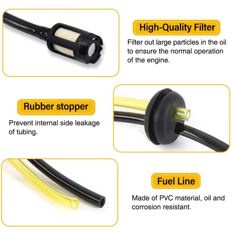 5Sets Petrol Filter Kit Hose Seal For Timbertech Brush Cutter Auger Hedge Trimmer Pole Pruner | Инструменты