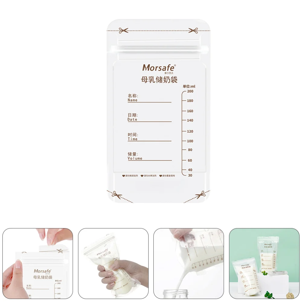 

30pcs Disposable Breast Storage Bags Portable Breast Sealing Pouches